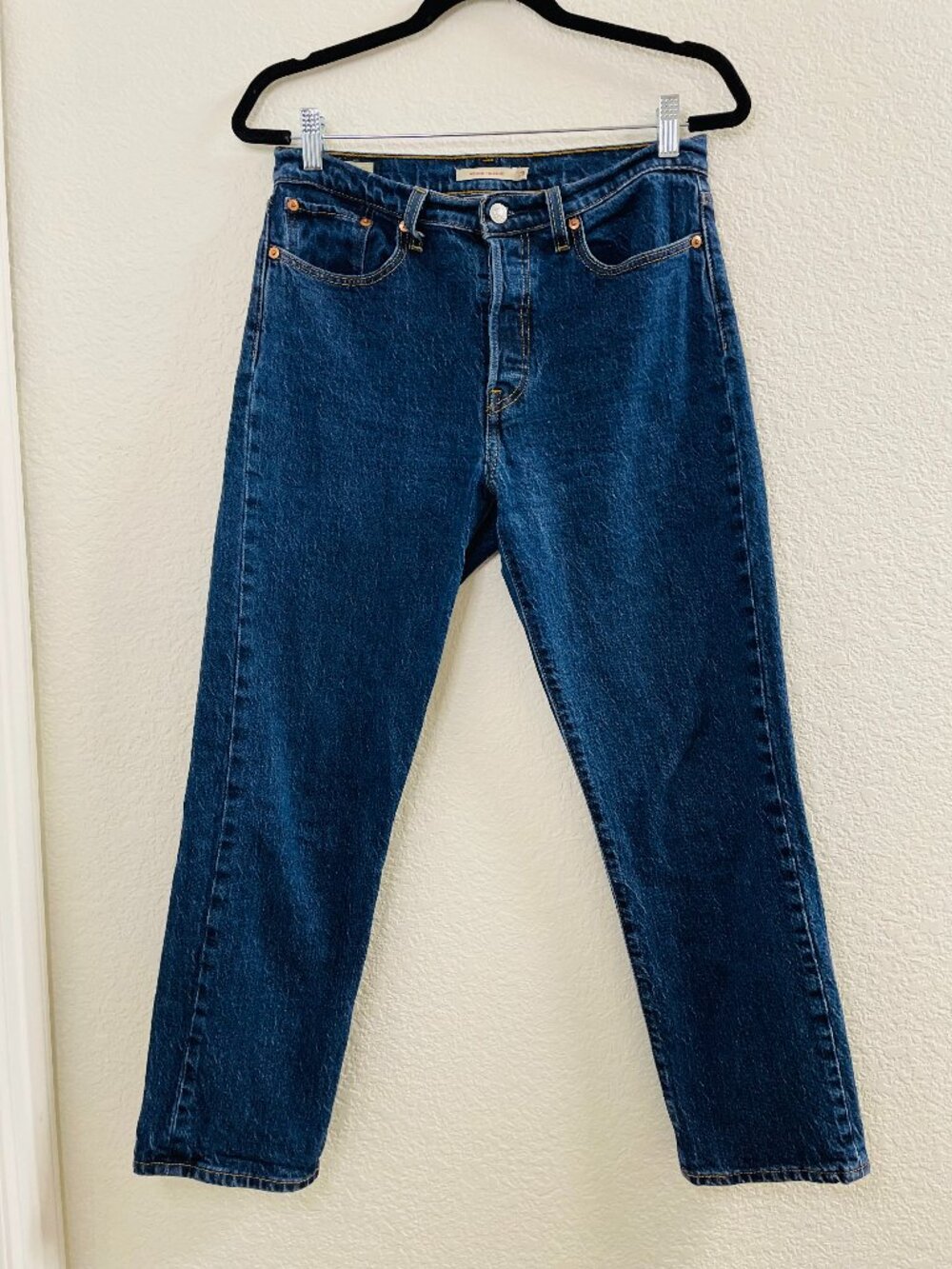 Levi's Womens Wedgie Straight Dark Wash Jeans | Size 29